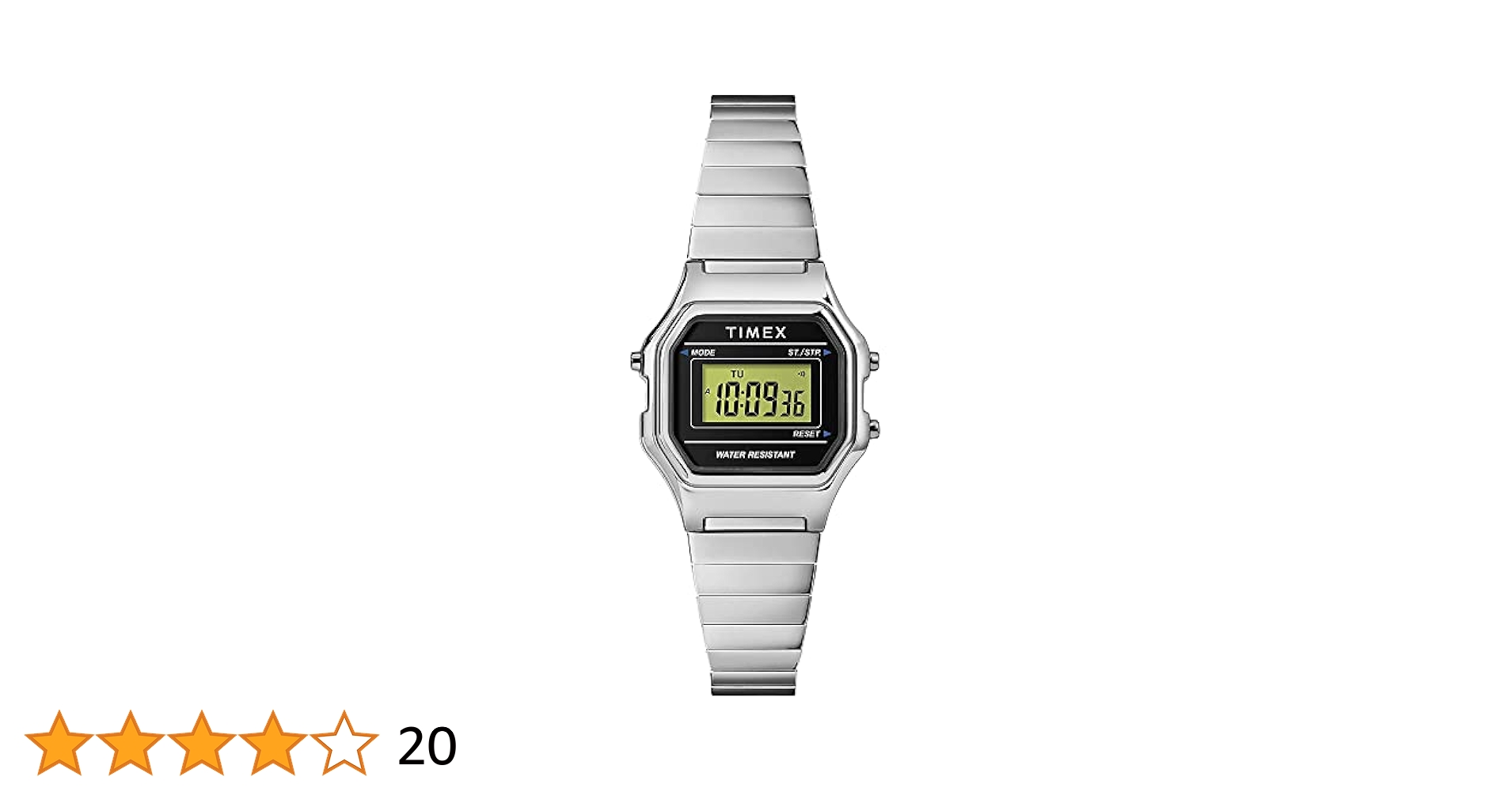 Timex デジタル腕時計 シルバー TIMEX 「TIMEX」 デジタル腕時計 FREE シルバー メンズ